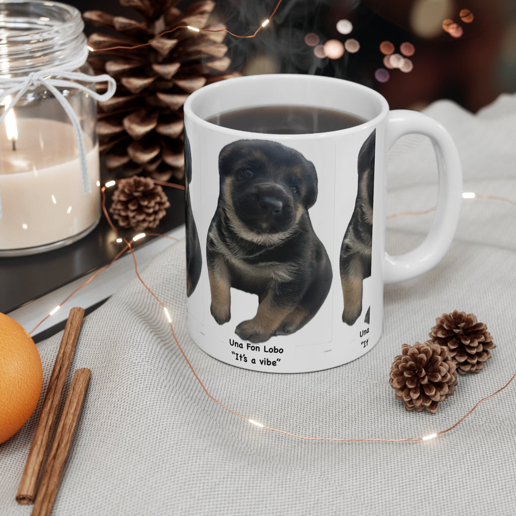 Coffee Mug — "Una Fon Lobo 'It's a vibe'" Ceramic Mug (11oz & 15oz)