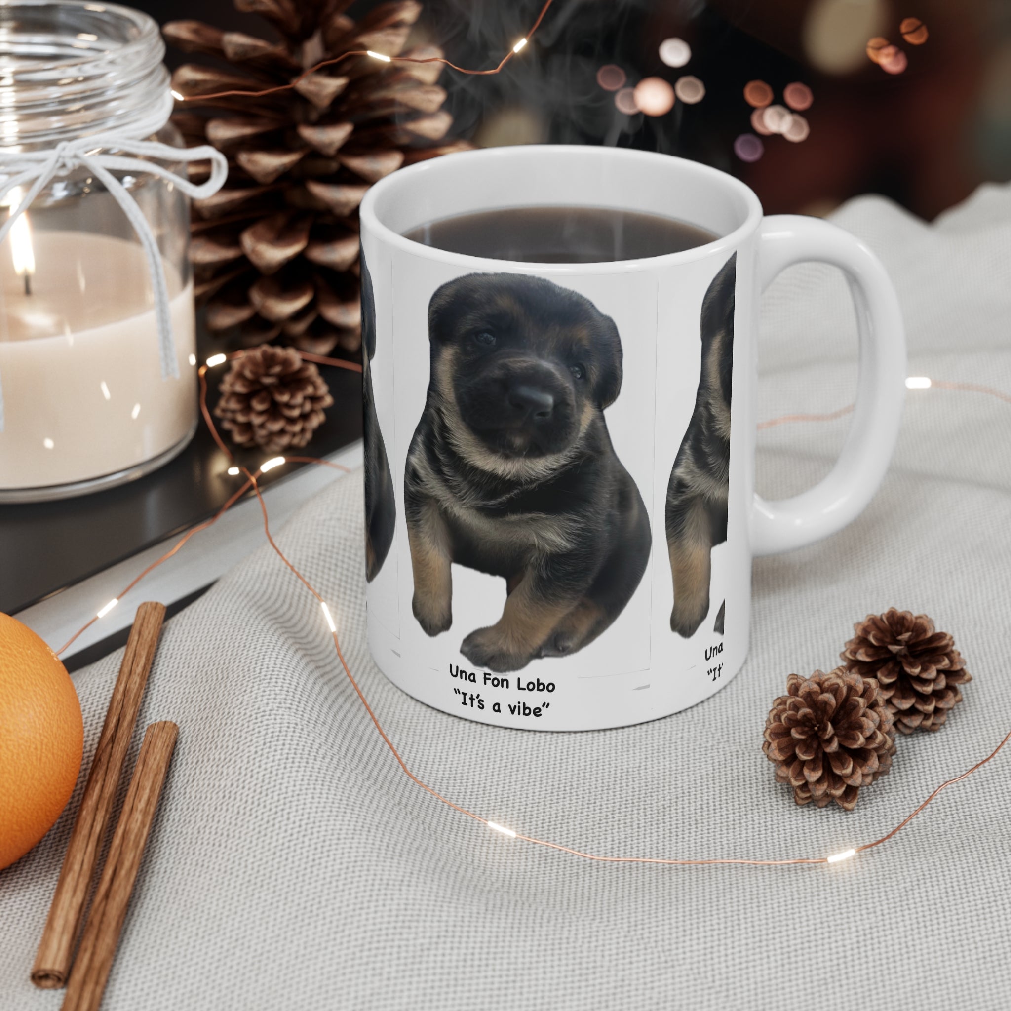 Coffee Mug — "Una Fon Lobo 'It's a vibe'" Ceramic Mug (11oz & 15oz)