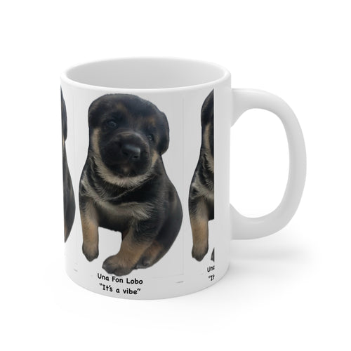 Coffee Mug — "Una Fon Lobo 'It's a vibe'" Ceramic Mug (11oz & 15oz)